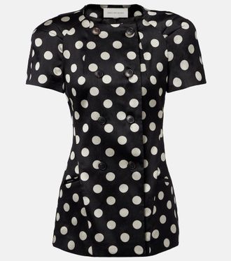 Dries Van Noten Polka-dot double-breasted blazer