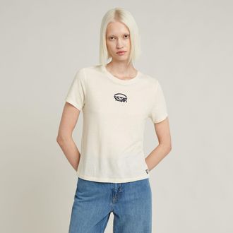 G-Star Small Center Logo Top - Wit - Dames