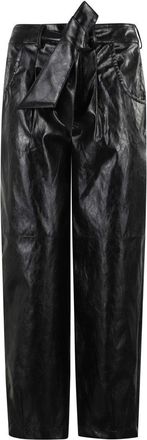 Federica Tosi Metallic Leather Balloon Pants