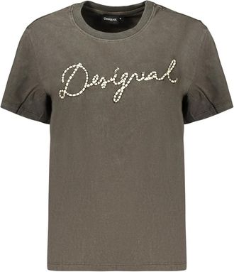 Desigual Camiseta de manga corta Neena - Tops - Mujer - Gris - XS