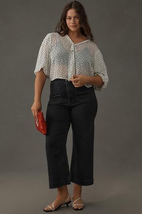 Maeve The Colette High-Rise Crop Wide-Leg Jeans by Maeve