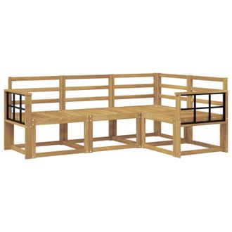 vidaXL Conjunto De Sof&aacute;s De Exterior 4 Pcs Blanco Vidaxl