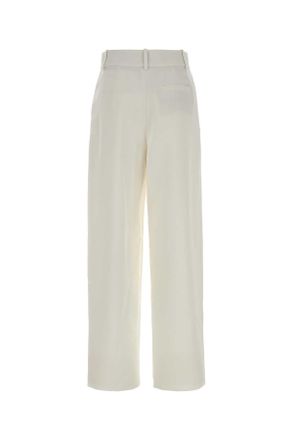 Giorgio Armani Silk Trousers - White