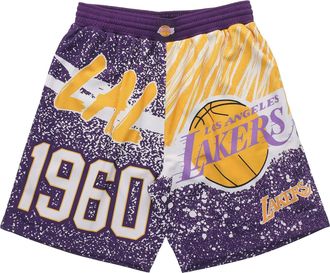 Mitchell & Ness x NBA Jumbotron Sublimated Shorts Los Angeles Lakers SHORAJ19071-LALPURP