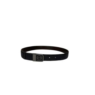Loewe Pre-owned Madrid Vintage Riem met Logo Gesp - Heren - Pre-owned - Zwart - Maat: ONE Size Leer