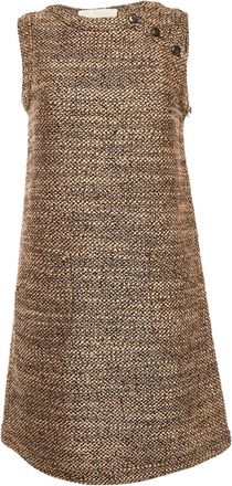 Valentino Garavani Abito corto smanicato - Marrone