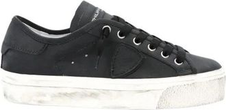 Philippe Model Zwarte Prsx Lage Top Sneakers - Dames - Sneakers - Zwart - 38 EU - Katoen - Schoenen