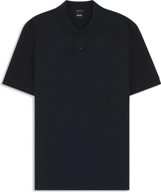 HUGO BOSS Pallas Poloshirt - Heren - Polos - Blauw - L - Katoen - Tops