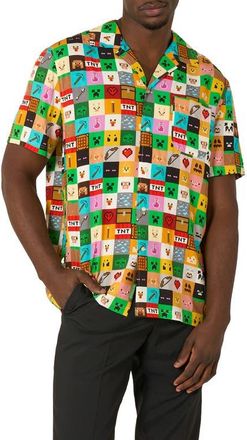 OppoSuits Digital Check Camp Shirt in Miscellaneous at Nordstrom, Size Xxx-Large