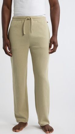BOSS Waffle Knit Lounge Pants in Light/pastel Green at Nordstrom, Size Xx-Large
