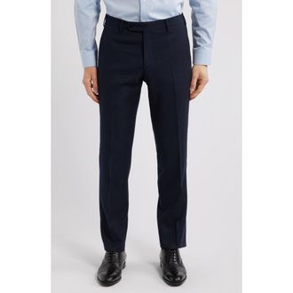 Zanella Parker Wool Trousers in Navy at Nordstrom Rack, Size 34