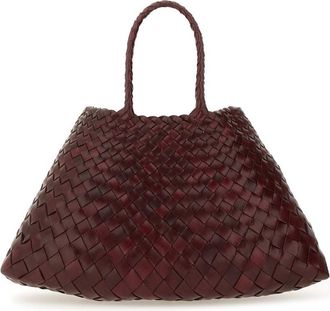 Dragon Diffusion Santa Croce Small Braided Woven Handbag