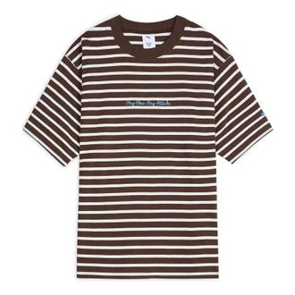 Puma x Monday Sleeping Club Stripe T-Shirt Chocolate 638991-79