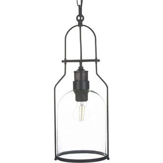 Beliani Pendant Lamp BASHILO Metal Black
