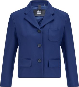 Riani Cropped Blazer - Dames - Blazers - Blauw - M - Denim - Jassen