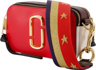 Marc Jacobs Womens The Snapshot Crossbody - Marc Jacobs Leather Red Cowhide Bags Crossbodies