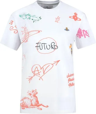 Vivienne Westwood Logo-Print Cotton T-Shirt - white