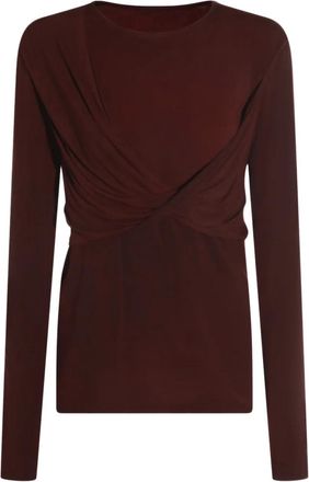 Uma Wang Top drappeggiato - Rosso