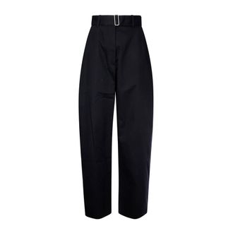 STUDIO NICHOLSON Wide Trousers, female, Blue, Size: 2XS Wide Trousers