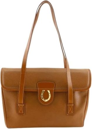 Gucci Pre-owned Shoulder Bags, female, Brown, Size: ONE SIZE Pre-owned Vintage Tote Bag