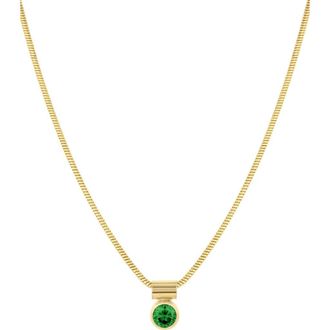 Set & Stones Ellie Birthstone Necklace in Gold /May at Nordstrom