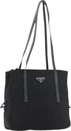 Prada Pre-owned Shoulder Bags, female, Black, Size: ONE SIZE Pre-owned Vintage Tote Bag
