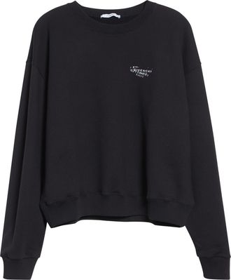 Givenchy Stamp Logo Graphic Sweatshirt in Black at Nordstrom, Size X-Large