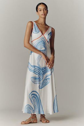 SANCIA Madeleine V-Neck Maxi Dress