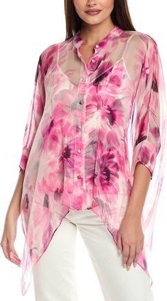 Johnny Was Katia Oversized Silk Blouse