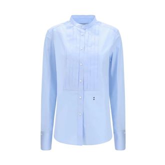 Fendi Camisa de popelina - Blouses & Shirts - Mujer - Azul - S