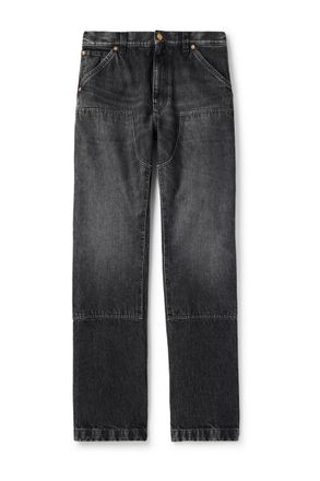 Versace Embellished Straight-Leg Jeans