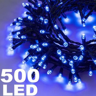 Trade Shop Trade Shop - Catena Luminosa 500 Luci Led Lucciole Color Blue Con Controlado