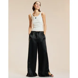 Cynthia Rowley Wide Leg Snap Pants