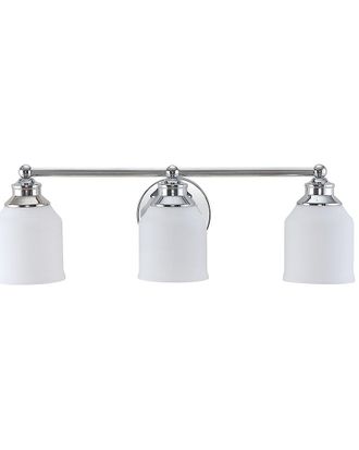 Jonathan Y Designs Jonathan Y Lydia 24 3 Light Iron Frosted Glass Farmhouse Cottage Led Vanity Light