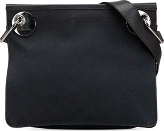 Gucci Pre-owned Womens Anouk Crossbody Bag Canvas - Black Textile - One Size