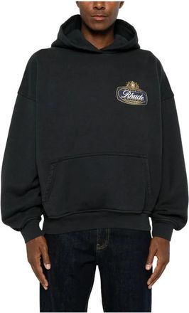 Rhude Sweatshirt - Heren - Hoodies - Zwart - M - Katoen - Hoodies & sweatvesten