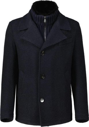 Gimos Korte Jas met Gebreide Inzet - Heren - Blazers - Blauw - 3XL - Jassen