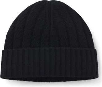 BOSS Cashmere beanie with Aran cable knit