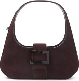 Roger Vivier Belle Turtle Hobo Mini Bag - Dames - Schoudertassen - Bruin - ONE Size - Leer - Tassen