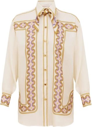 Zimmermann Shirts, female, Multicolor, Size: M Luna Retro Shirt