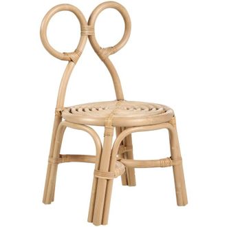 Beliani Beliani - Sedia per bambini Boho per Patio Indoor Rattan Naturale Seduta Mirtia