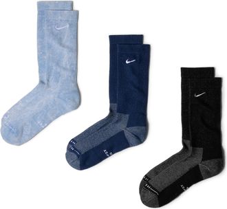 Nike Unisex Everyday Elevated Crew Socks (3 Pairs) in Multicolor | IW4816-900