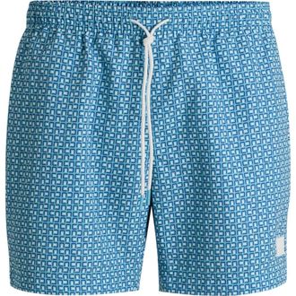 BOSS Vibe Swim Trunks in Light Blue at Nordstrom Rack, Size X-Large