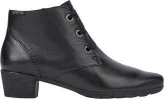 Mephisto Zwarte Enkellaars voor Dames - Isabella - Dames - Veterlaarzen - Zwart - 37 EU - Leer - Schoenen