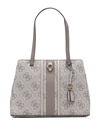 Guess Co Erenia 4G shopper met monogramstreep - Beige
