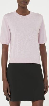 Max Mara Crewneck Wool & Cashmere Sweater in Pink at Nordstrom, Size X-Small