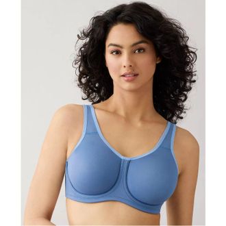 Wacoal Simone Sports Bra Womens Blue Padded Performance Underwire GBO3648
