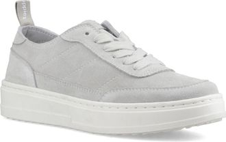 Hush Puppies Nesta Leren Dames Grijze Standaard Sneakers