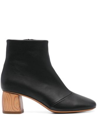 Forte_Forte leather ankle boots - women - Calf Leather/Calf Leather/Calf Leather - 36 - Black