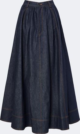 Jean Paul Gaultier Denim maxi skirt